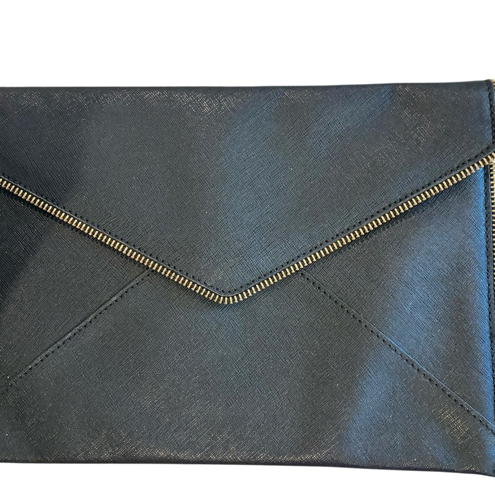 Rebecca Minkoff Leo Saffiano Leather Envelope Clutch - Picture 2 of 7